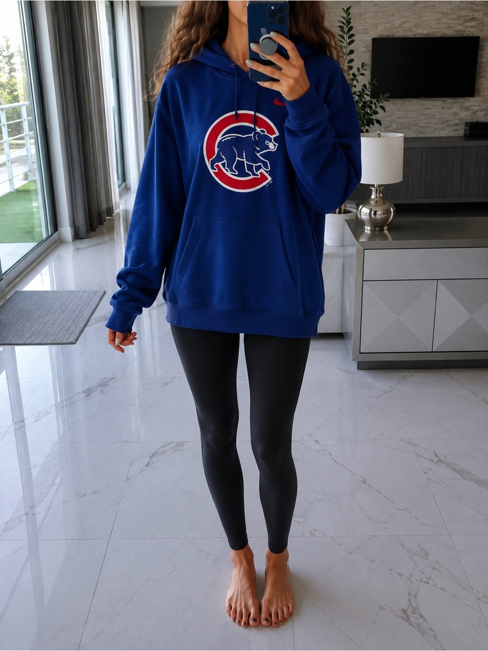 Nike Royal Blue Chicago Cubs Pullover Hoodie - Women